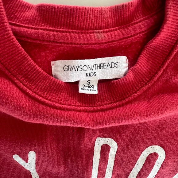 Girls size S red target sweatshirt - Picture 2 of 2